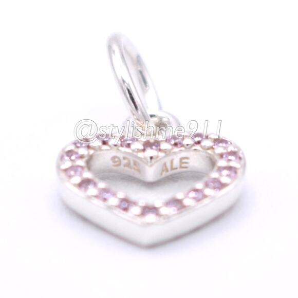 Authentic Pandora Silver Heart Pendant  - 390325PCZ - Picture 8 of 10